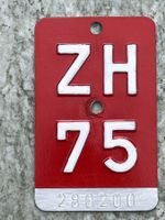 Velonummer ZH 75