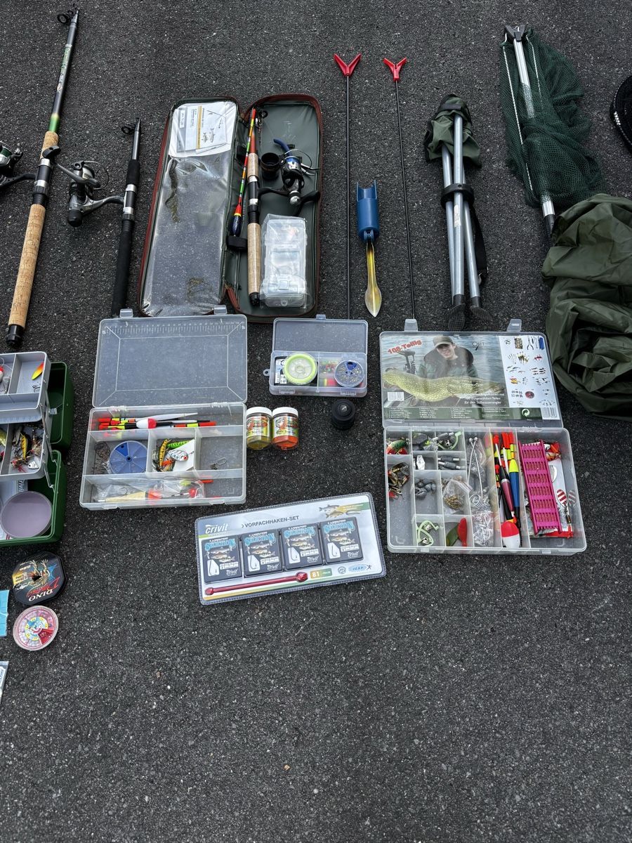 Canne da pesca: Angelset mit viel Zubehör  – Usato da Rheinfelden venduto da Fisch223. 4
