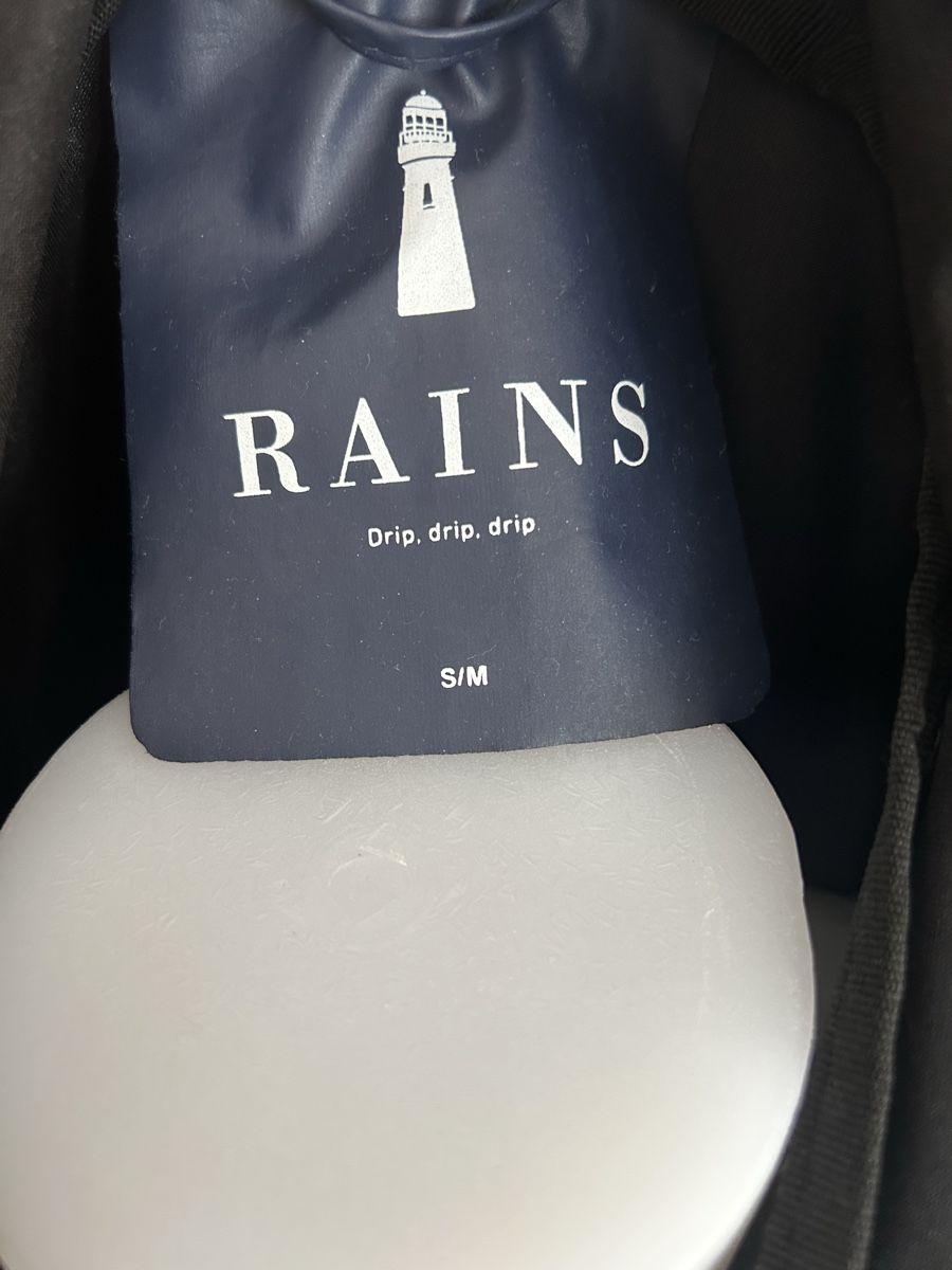 Rains Cappotti: Rains Parka S/M Unisex, Navy – Usato da Ruvigliana venduto da princesse10 2