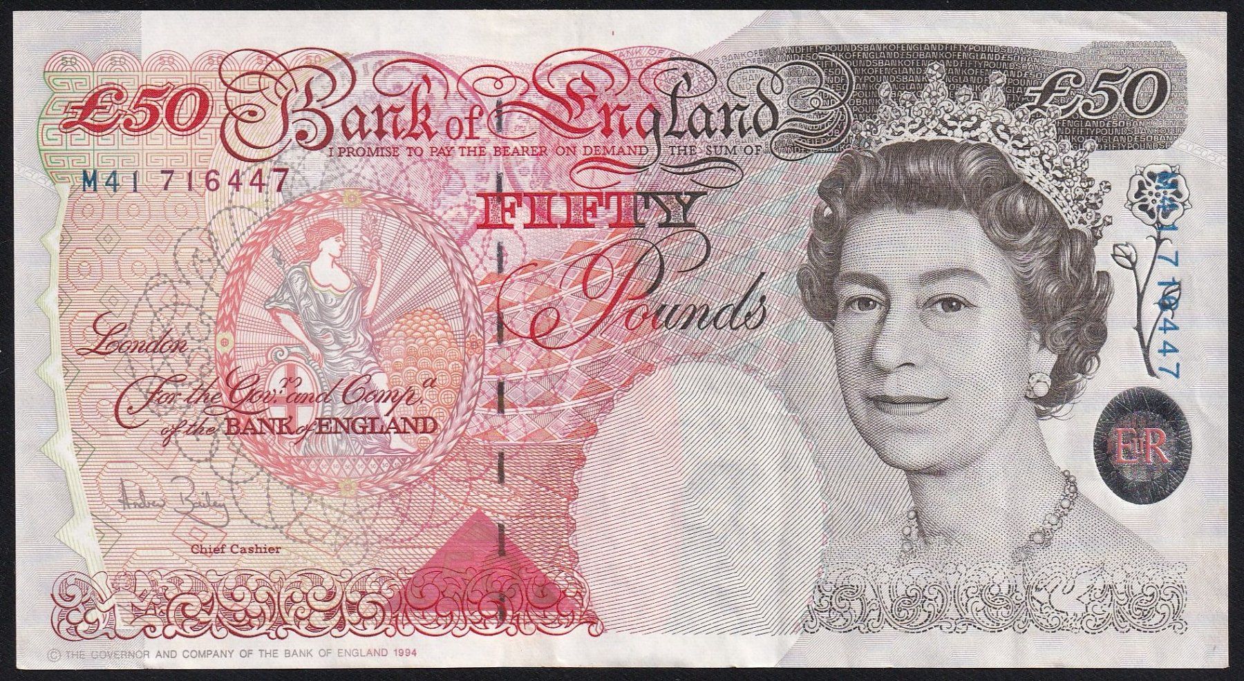 Banknoten: England 50 Pounds 2004 – Gebraucht aus Brugg AG von banknoten_muesli
