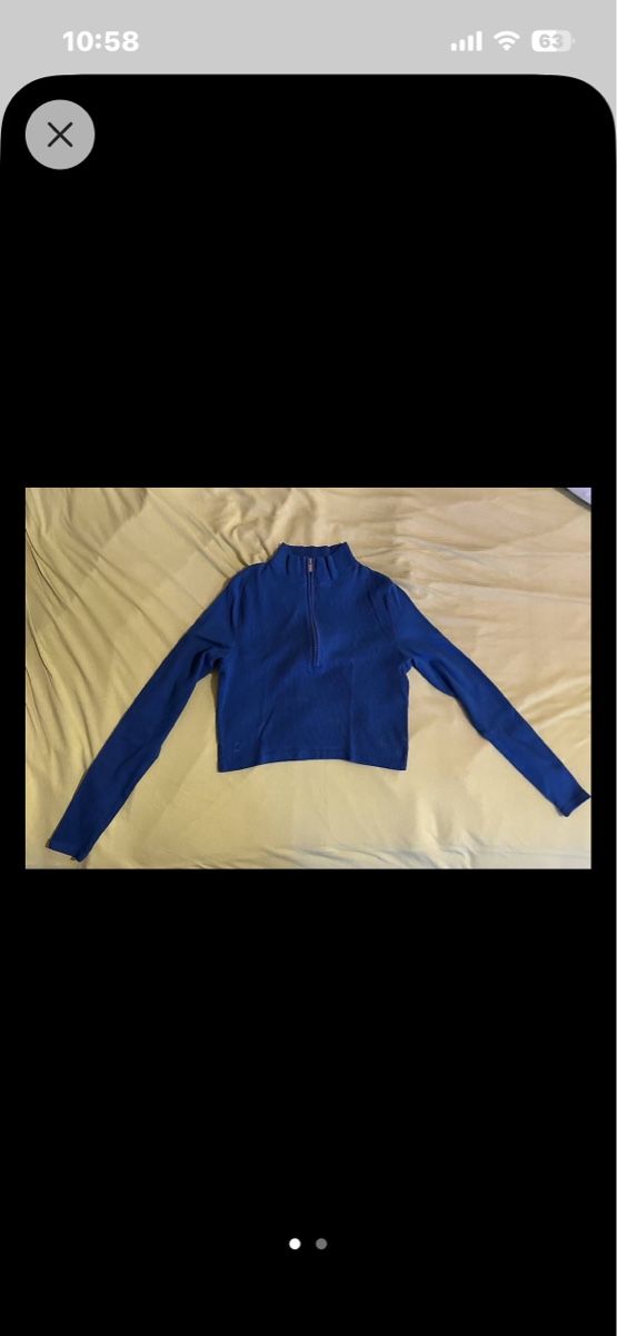 H&M Maglioni & Felpe: Blauer Pullover mit Reissverschluss Grösse M – Usato da Reinach AG venduto da leo_8j25