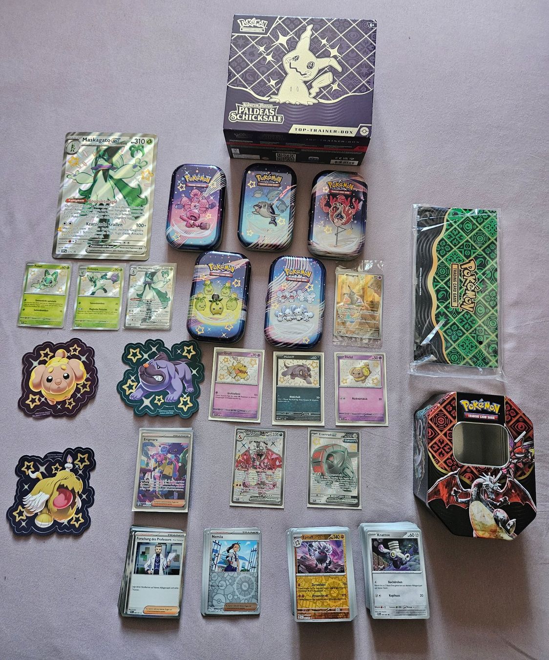 Pokémon Carte collezionabili: Pokémon Sammlung Paldeas Schicksale &Zenit der Könige ca.400 – Nuovo (secondo la descrizione) da Basel venduto da angel0910 1