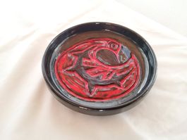 Plat rond en céramique poterie d'Arve 