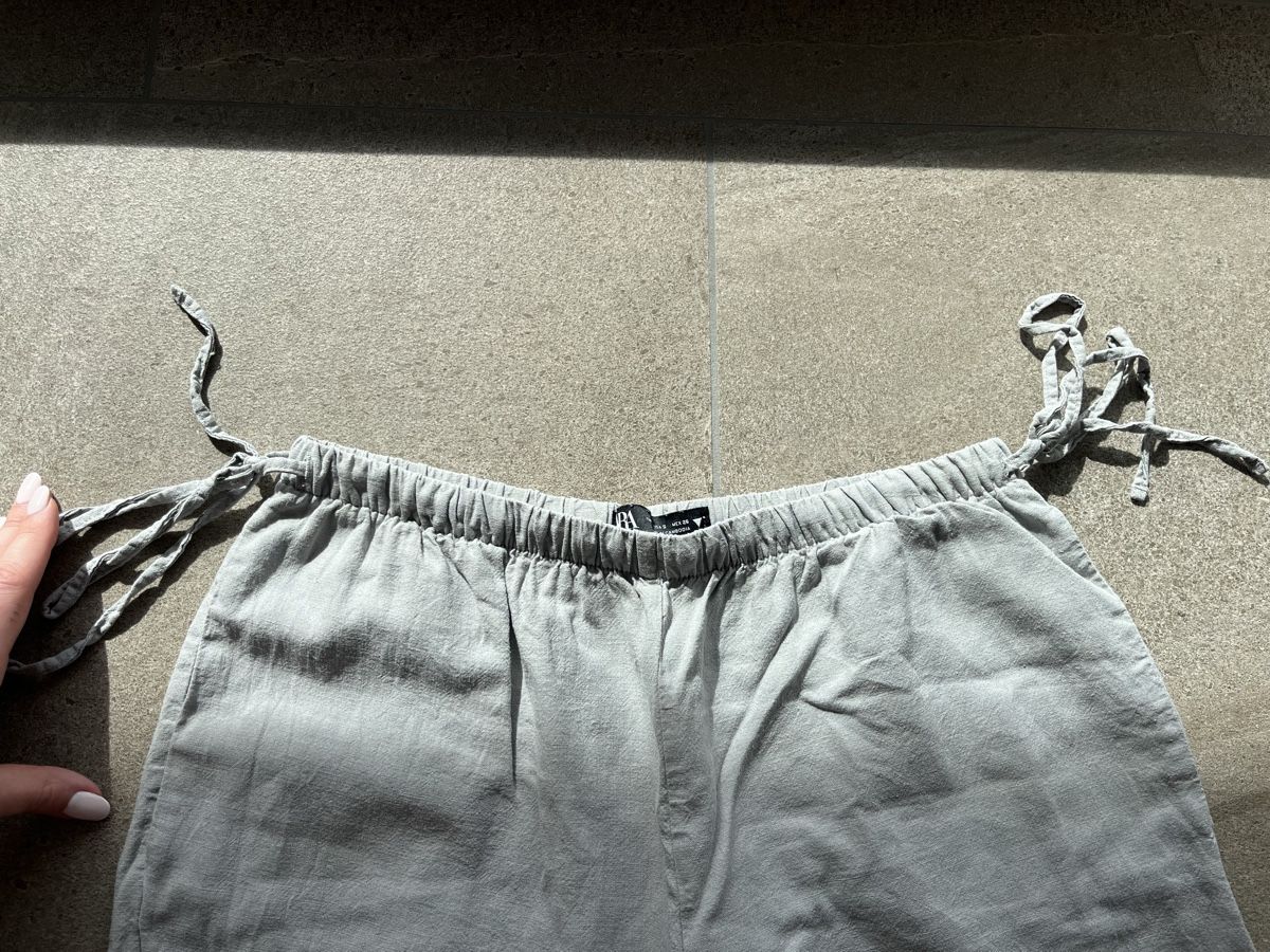 Zara Pantaloni: Zara Anzughose mit Leinenanteil – Nuovo (secondo la descrizione) da Sevelen venduto da sar_hmx8 1