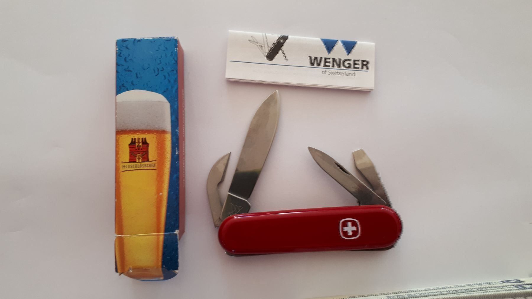 Coltelli tascabile: Wenger Messer Feldschlösschen CH Bier – Usato da Hedingen venduto da Zwackul 1
