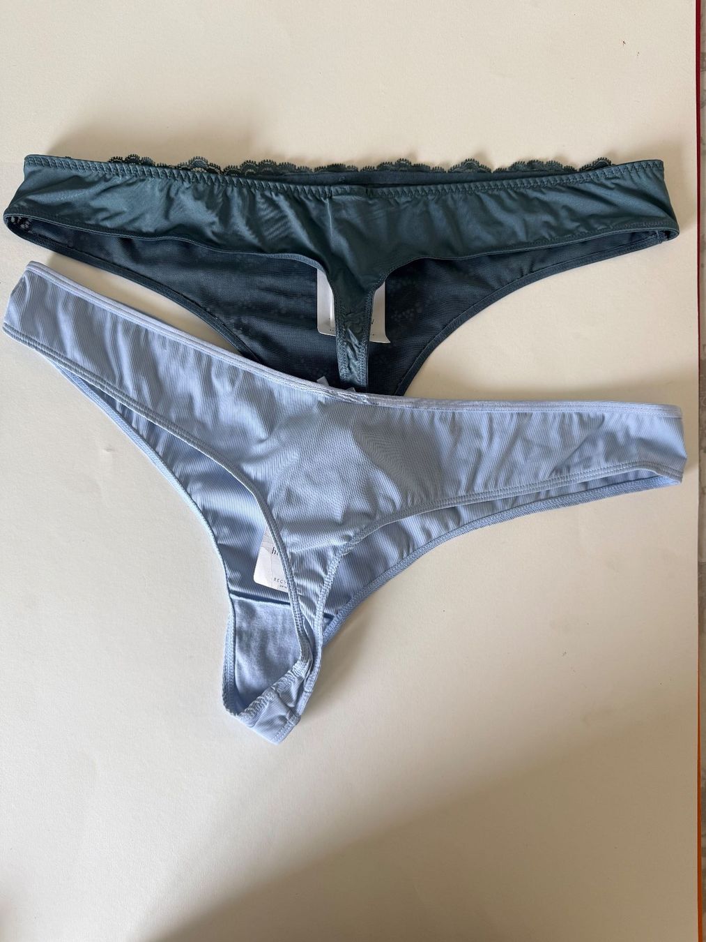 Hunkemöller Altra biancheria intima: HUNKEMÖLLER, String, Grösse 2XL, Farbe Grün und Hellblau – Nuovo e nell'imballaggio originale da Rudolfstetten venduto da gst_g7xl 3