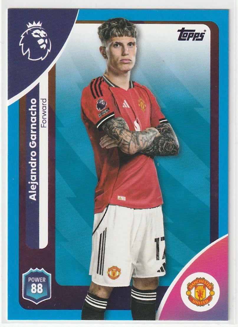Topps Carte collezionabili: 2026 Topps Premier League Alejandro Garnacho Blue Parallel – Nuovo (secondo la descrizione) da Biel/Bienne venduto da historian-198