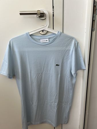 Lacoste Herren T-Shirt, hellblau, Gr. S Pima Baumwolle