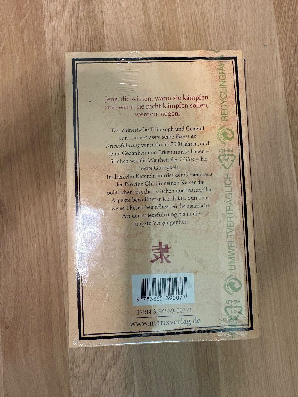 Libri: Über Kriegskunst - SUN TSU – Nuovo e nell'imballaggio originale da Arlesheim venduto da Spielmax 1