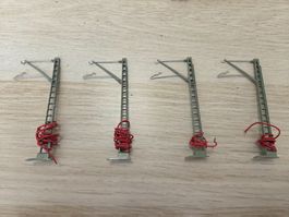 Märklin 4 x 7010 Anschlussmast H0
