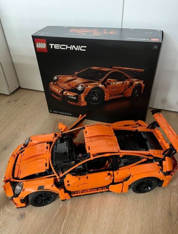 Porsche GT3 RS Technik Bausatz 1:8 - MOC Auto Mit Motoren & Originalverpackung