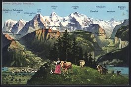 Interlaken, Gesamtansicht mit Blick auf 