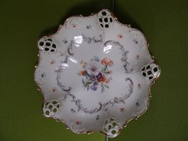 RC Bavaria Moliere durchbrochene Schale mit Mohnblumen