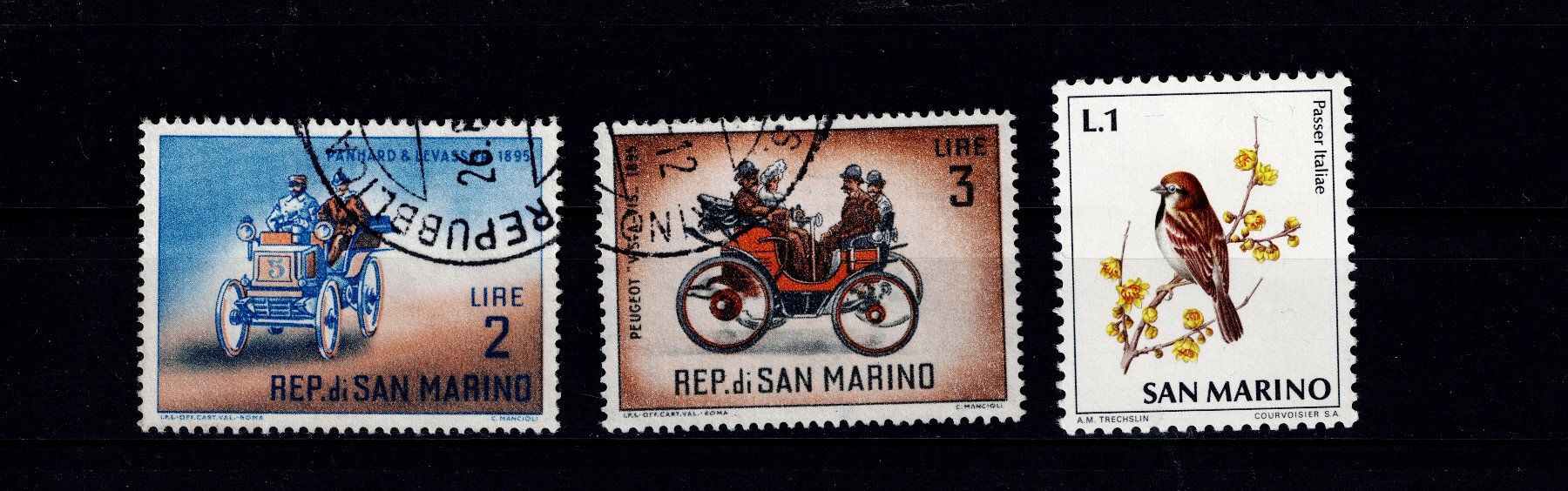 Tutti i francobolli: 3x Briefmarken San Marino – Usato da Tenniken venduto da mik_6mxg 6
