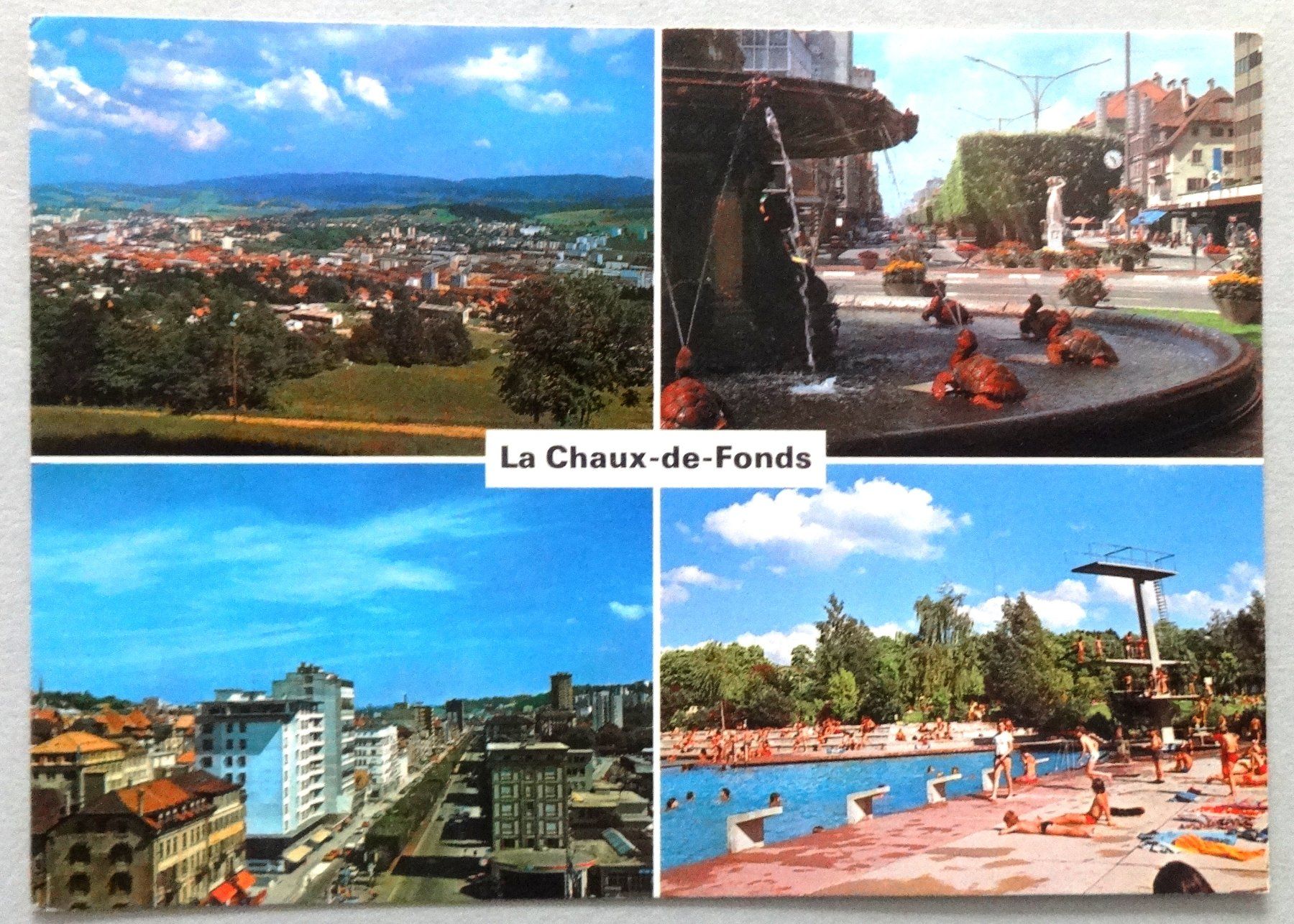 Ansichtskarten: La Chaux-de-Fonds Alt. 1000 m – Gebraucht aus Fétigny von Billy2miny