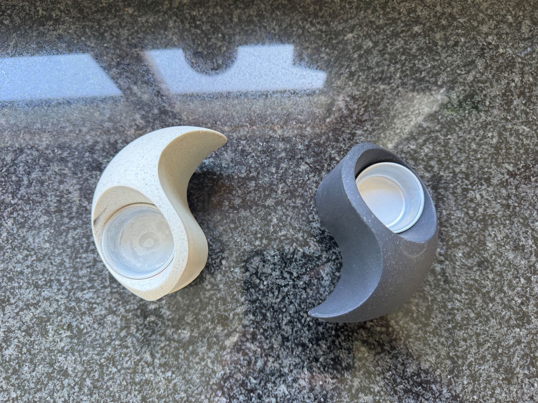 Portacandele: Yin und Yang Teelichthalter Stein – Usato da Steffisburg venduto da smocky17 3