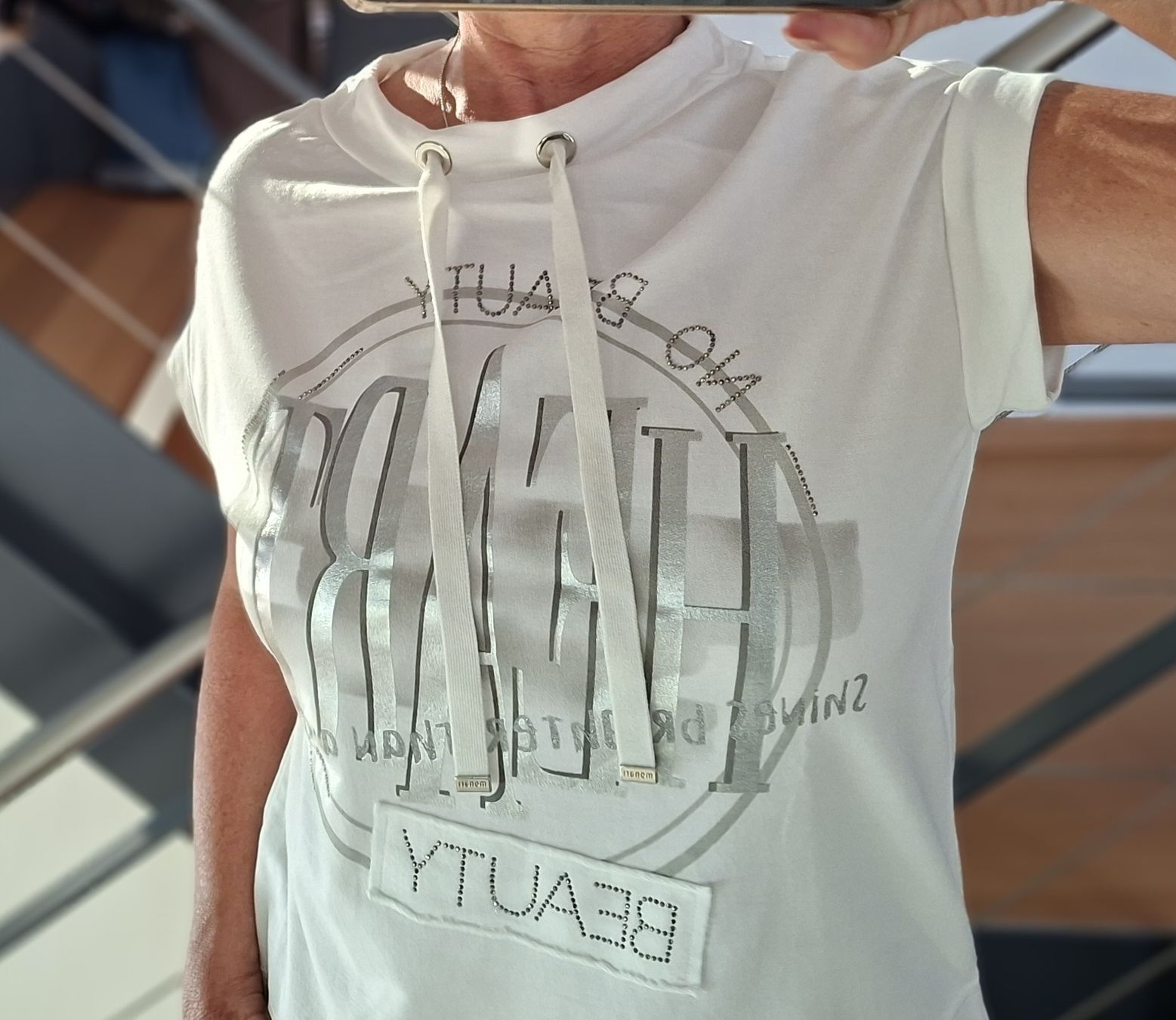 Monari T-shirt: Monari TShirt Gr 36/38 weiss – Nuovo (secondo la descrizione) da Berlingen venduto da SiNa1970 1