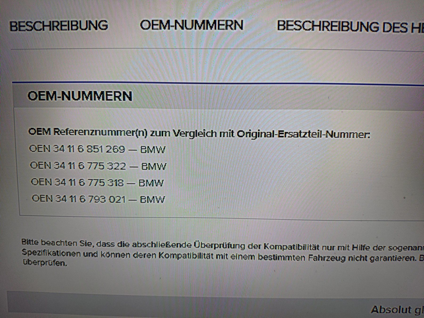 Alle Autoersatzteile: RIDEX 402B0506 Bremsbelagsatz, Scheibenbremse M Performance – Neu und originalverpackt aus Visp von Heilil 6