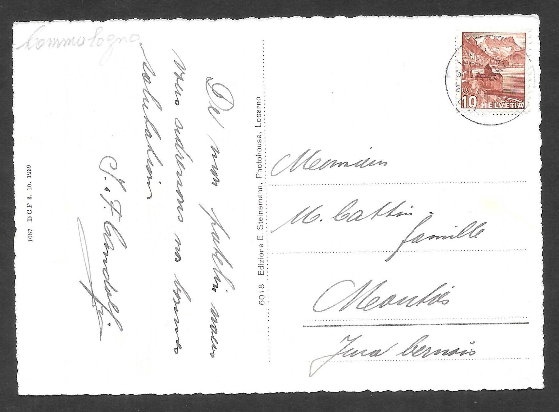Cartes postales: Comologno con Spruga vista generale – D'occasion à Olten par clotaldi 1