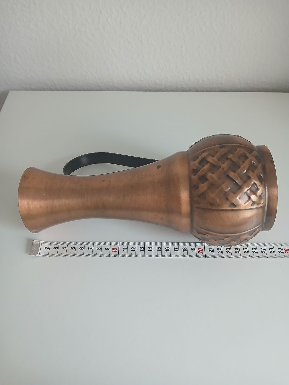 Vasi & Recipienti: Vintage Copper Vase with Handle and Pattern – Usato da Dübendorf venduto da rol_fm6d 4