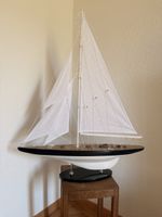 Maquette voilier bois blanc 90 cm neuf