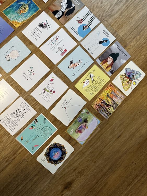 Karten Set, 32 Stk. Karten zum verschicken, basteln etc. (Neu (gemäss
