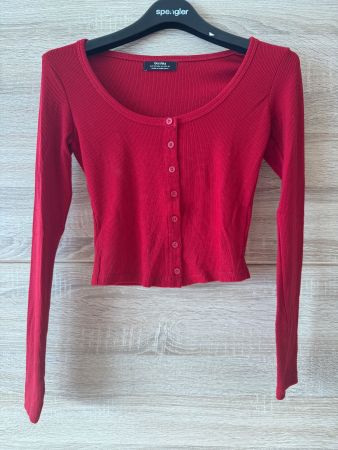 Pull manches longues rouge