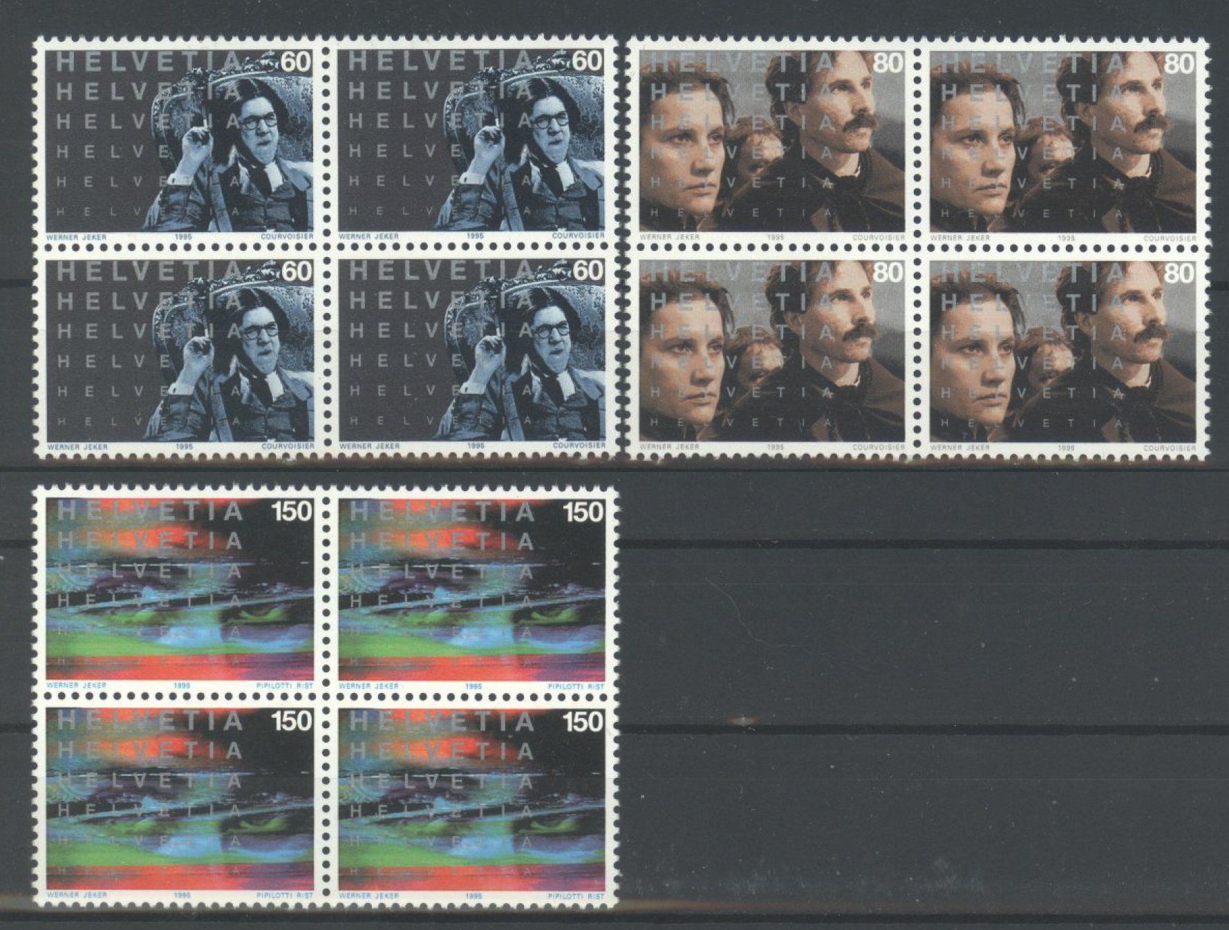 Tutti i francobolli: 1995, Sonderpostmarken I, Viererblöcke ** – Usato da Willisau venduto da Vollstempel