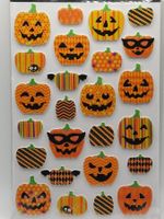 Halloween Kürbis Sticker Deko Set Stickerbogen Basteln He...