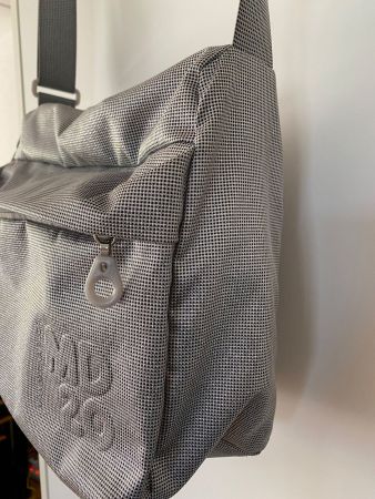 Mandarin Duck MD20 Silbergrau, Handttasche  top Zustand