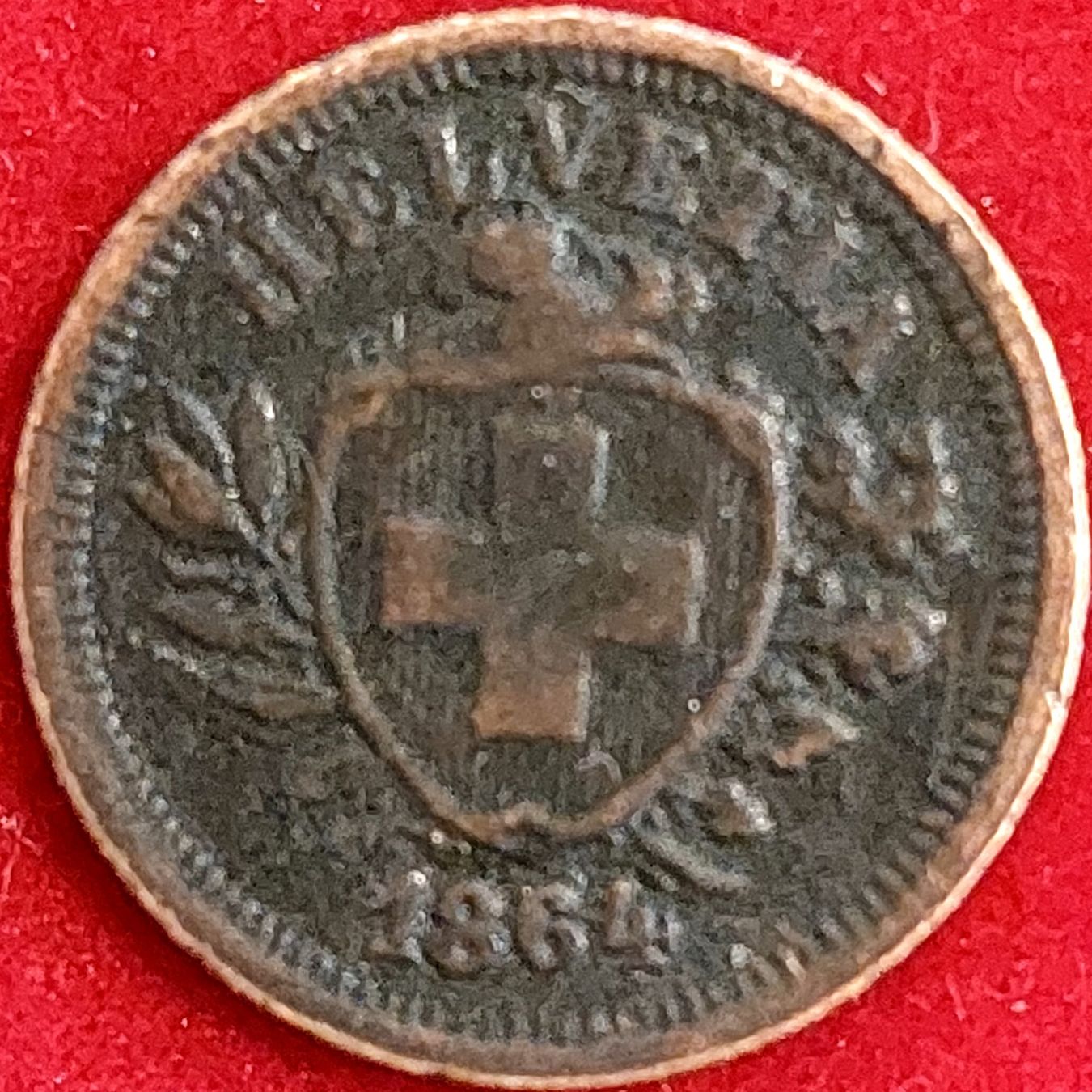 Tutti le monete: 1 Rappen 1864 (Replica) – Usato da Arch venduto da repros