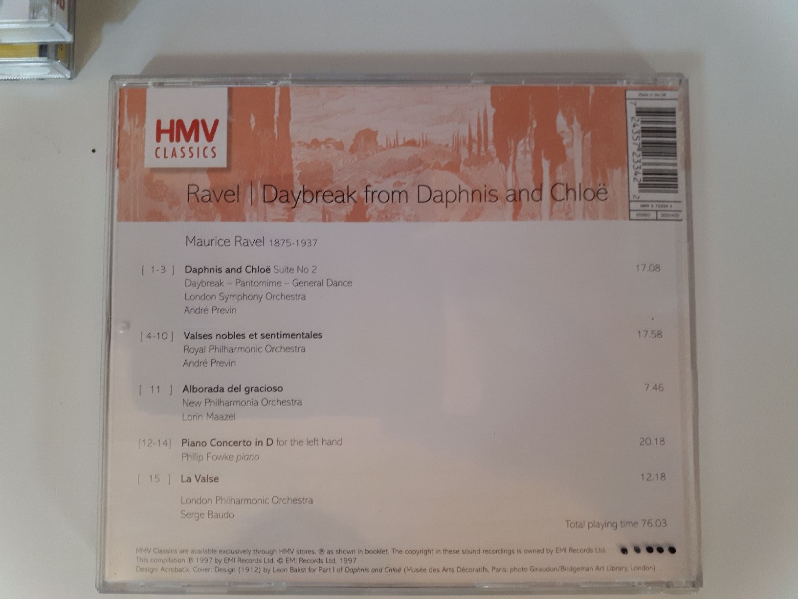 CD: Ravel: Daybreak from Daphnis & Chloë – Usato da Dietikon venduto da Buchantiqdietikon 1