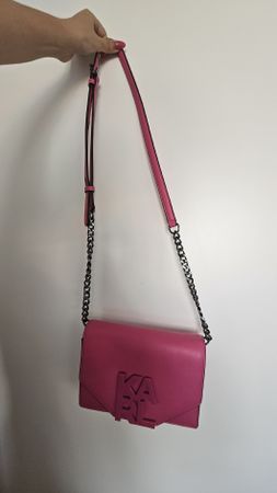 Karl Lagerfeld Crossbody Bag in Fuchsia