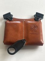 Ledertasche Sattelleder A1401 Patented mit Clips (I10)