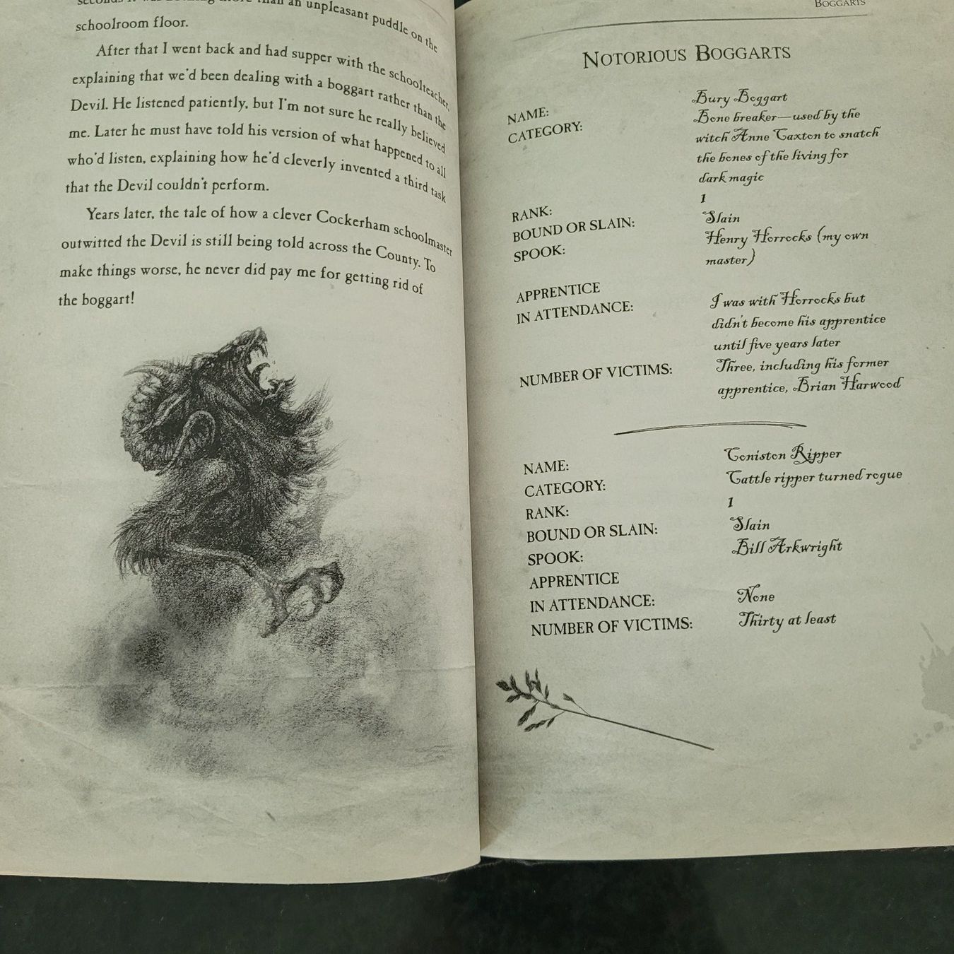Bücher: Joseph Delaney- The Spooks Bestiary – Gebraucht aus SCHÜBELBACH von CoKaHa 2