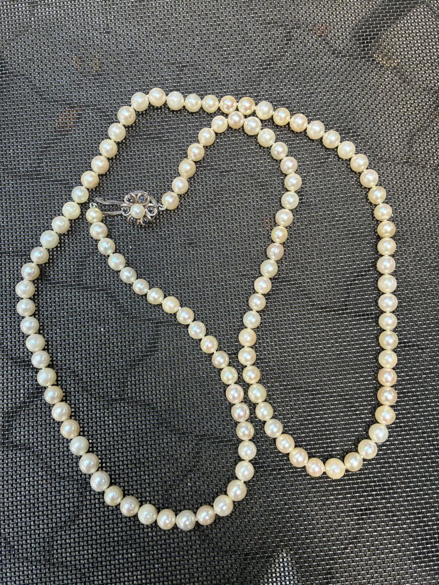 Ketten: Collier de perles avec saphirs – Neu (gemäss Beschreibung) aus Granges-Paccot von keopskephrem 2