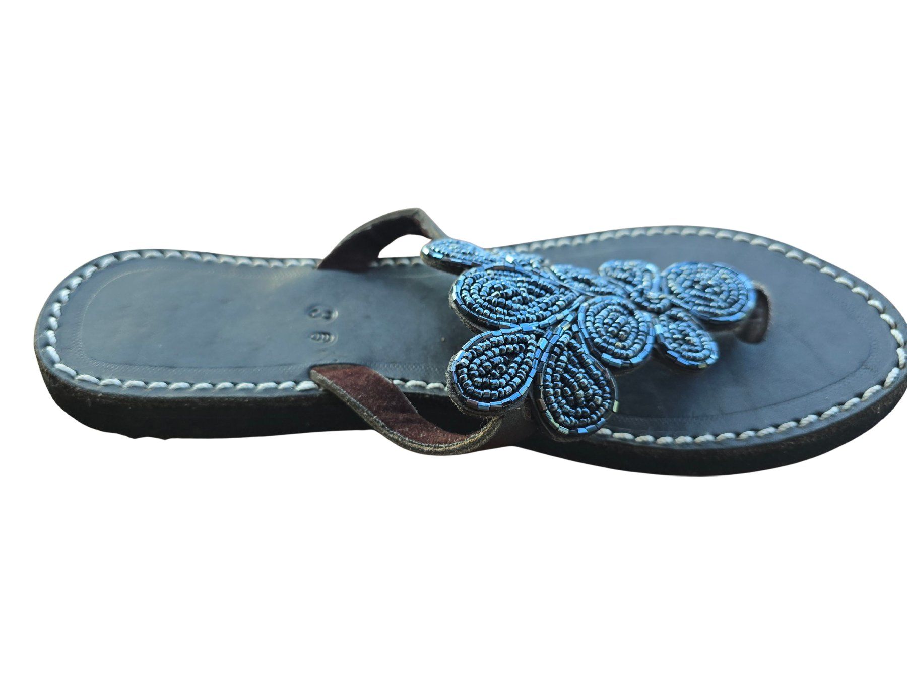 Damenschuhe: Handgemachte Leder-Sandalen - Anthrazit 36 – Neu und originalverpackt aus Brione s. Minusio von Littleninja 2