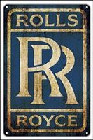 Rolls Royce Blechschild  30 x 40 cm. Kostenfreie Zustellung!