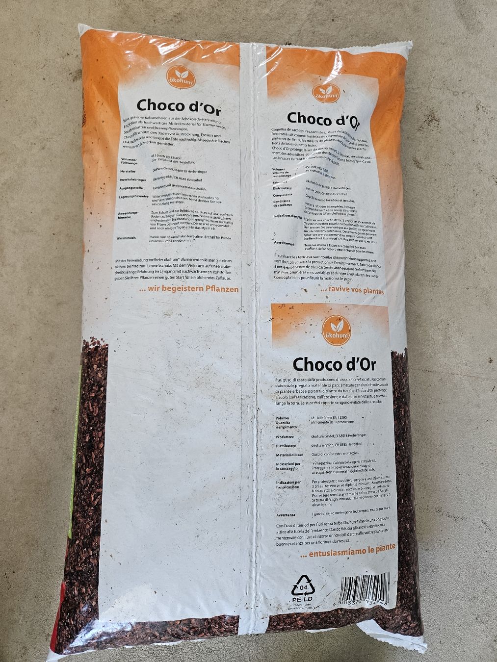 Canestri da basket: Choco d'Or - Mulch, Kakaoschalen – Nuovo e nell'imballaggio originale da Bichelsee venduto da Surli1 1