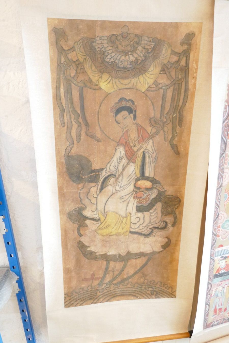 Gemälde: Antikes China Rollbild 1,55 m x 63 cm – Gebraucht aus Schaffhausen von swisswatches-andmore 1