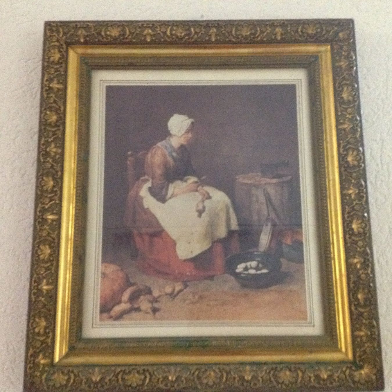 Dipinti: Représentation 1730 Dame assise – Usato da Grand Lancy venduto da ampoule