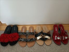 Schuh Paket mit 4 Schlarpen in Grösse 37/38, NEU!