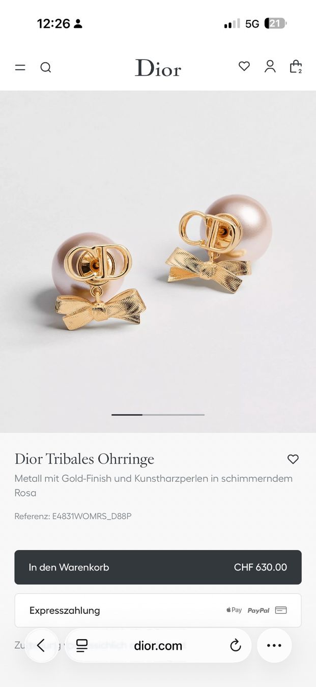Dior Orecchini pendenti & Orecchini a lobo: Dior Tribales Earrings – Nuovo (secondo la descrizione) da Luzern venduto da sas_r89l 7