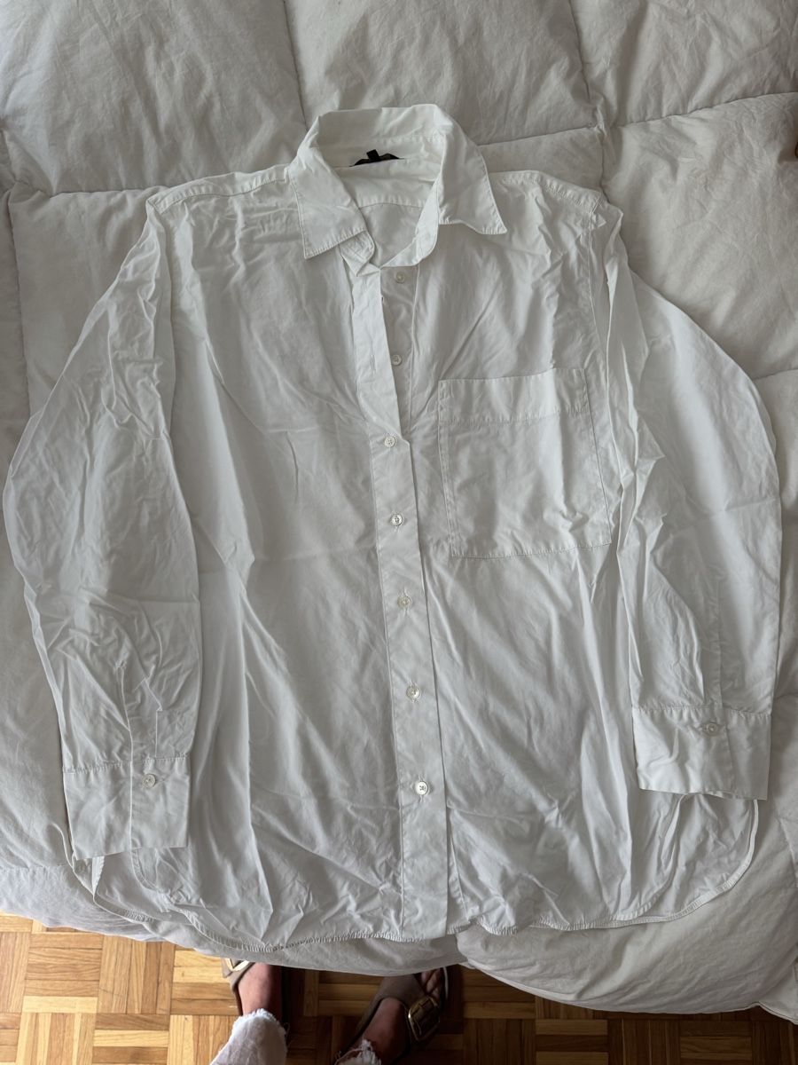 Massimo Dutti Camicette: Chemise blanche Massimo Dutti, taille 40, idéale – Usato da Genève venduto da lejardindesvetements