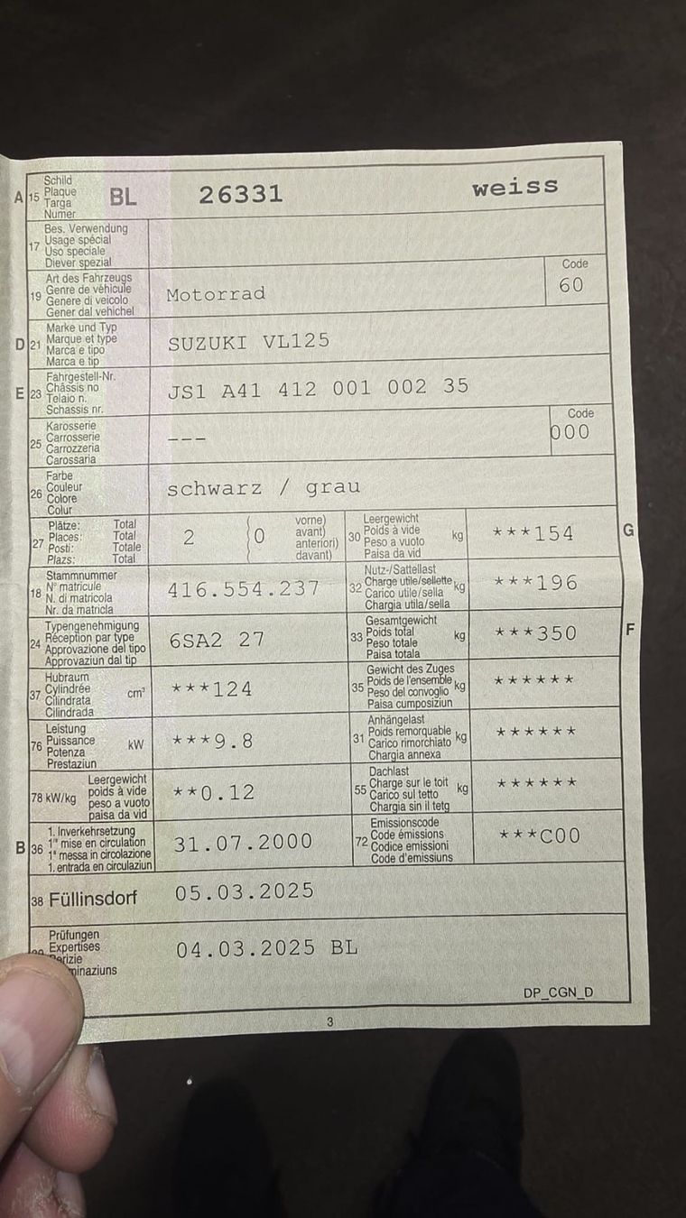 Suzuki Chopper: Suzuki VL125 Chopper – Usato da Aesch BL venduto da isc_85jd 1