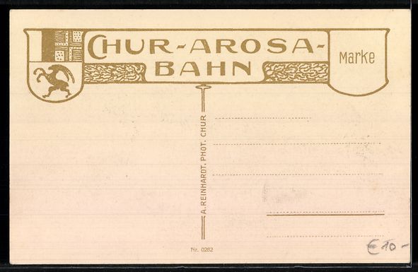 Cartoline postali: AK Arosa, Bahnhof Arosa – Usato da Berlin venduto da bartko-reher 1