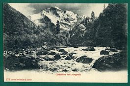 Lütschine mit Jungfrau, ungelaufen, ca. 1905