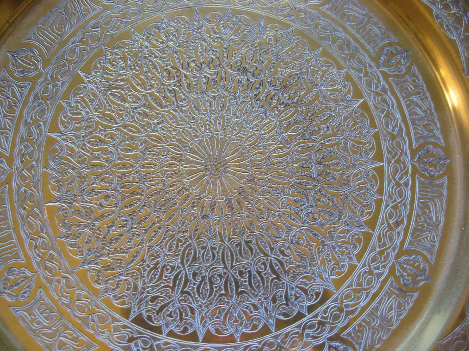 Piatti: Messing Teller orientalisch DM 39,5 cm – Usato da Zürich venduto da apil 2