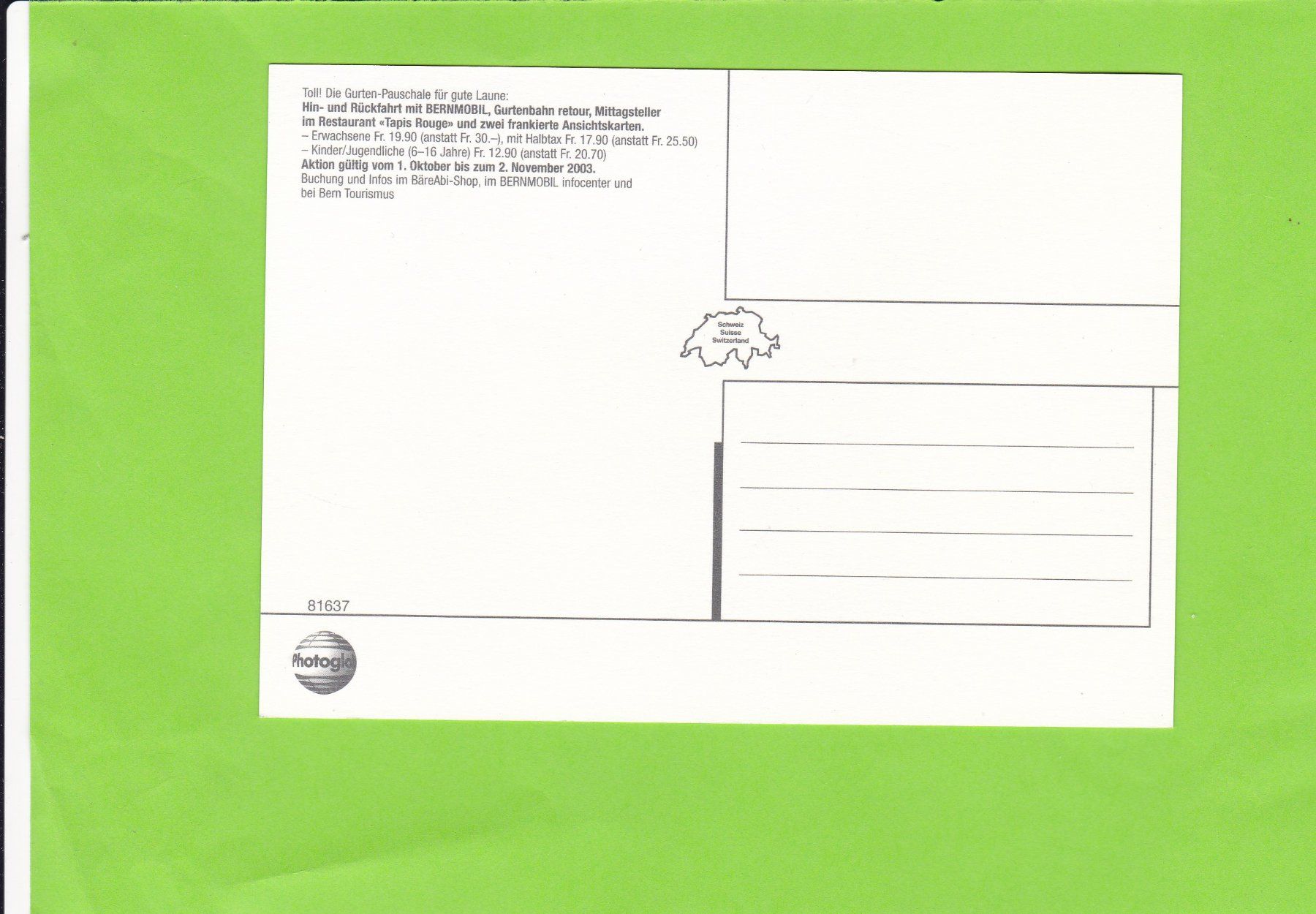 Cartes postales: Gurten-Bahn – D'occasion à St. Peterzell par neckertal 1