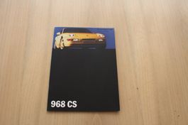 Porsche 968 CS Club Sport Prospekt 10/1992